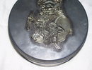 A Santa Metzke Pewter Tin Cookie Cannister