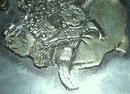 A Santa Metzke Pewter Tin Cookie Cannister