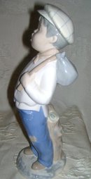 Boy Hobo10.50 inch, 1.35 lb. Figurine, Rex Valencia, Spain, 20th century