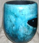 A large Decorative arts-Whales/Ocean Pottery vase,by Harold Long, Eastern Band of The Cherokee Indians,20th century