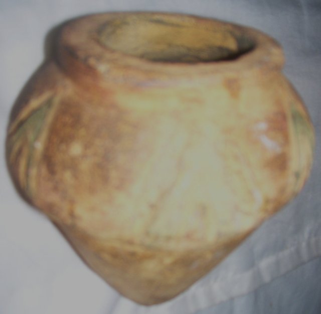 A Vintage old Hand crafted red clay Indian artifact vessel