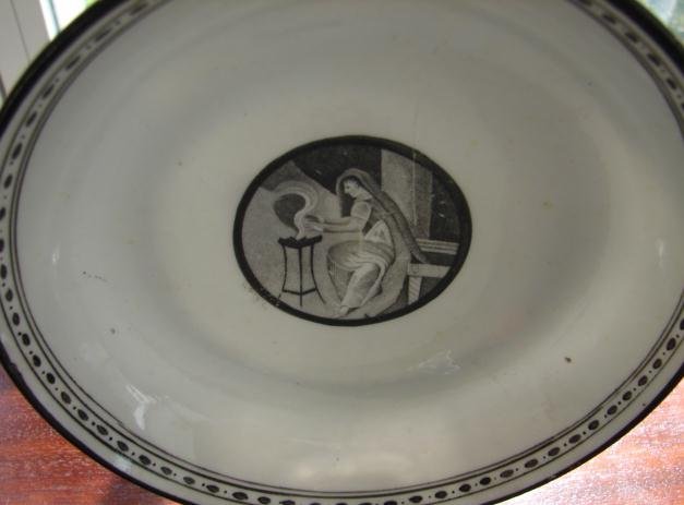 C. 1875 FRENCH GRISAILLE CUP/SAUCER