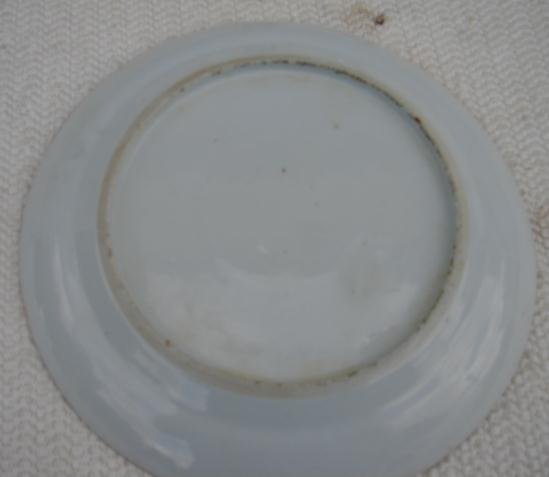 C. 1850 CHINESE EXPORT 1000 BLACK BUTTERFLY PLATE 8