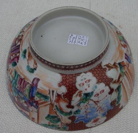 C. 1770 CHINESE EXPORT MANDARIN PALETTE BOWL 10