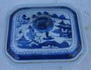 C. 1890 CHINESE EXPORT BLUE CANTON VEGETABLE DISH