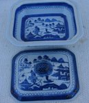 C. 1890 CHINESE EXPORT BLUE CANTON VEGETABLE DISH