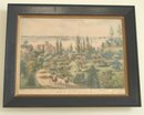 C. 1860 CURRIER & IVES LITHOGRAPH, NEW YORK BAY