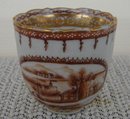 C. 1775 CHINESE EXPORT AMERICAN MARKET SCENES DEMI CUP