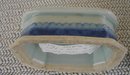 C. 1820 BLUE CANTON PAIR SALT TRENCHERS