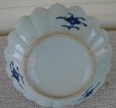 C. 1880 CHINESE EXPORT BLUE CANTON SAW TOOTH BOWL