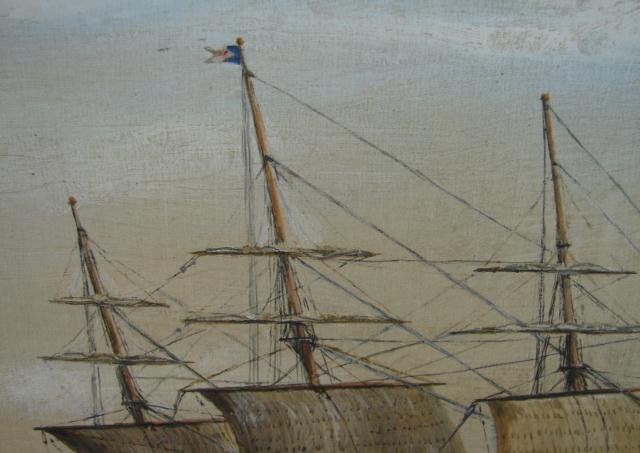 20TH. CENTURY NORTH SHORE SHIP PAINTING
