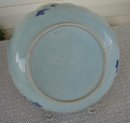 C. 1880 CHINESE EXPORT BLUE CANTON SAW TOOTH LARGE BOWL