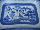 C. 1850 CHINESE EXPORT BLUE CANTON SERVING DISH