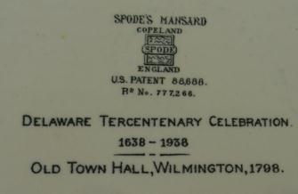 SPODE MANSARD COPELAND SET OF 12 DELAWARE PLATES