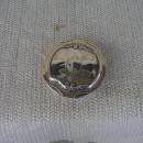 C. 1920 GLASS DRESSING JAR W/STERLING COVER