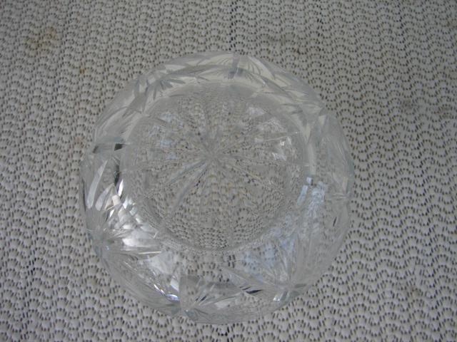 C. 1920 GLASS DRESSING JAR W/STERLING COVER
