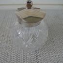 C. 1920 STERLING/CRYSTAL CUT GLASS PITCHER