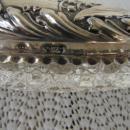 C. 1920 CRYSTAL BOX W/SILVER TOP