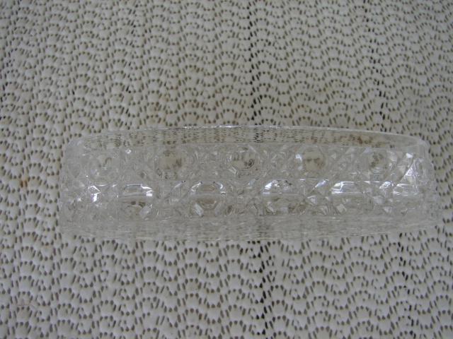 C. 1920 CRYSTAL BOX W/SILVER TOP