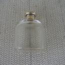 C. 1920 ENGLISH PERFUME BOTTLE W/STERLING TOP