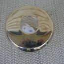C. 1920 HAIR RECEIVER W/MONOGRAM,STERLING TOP