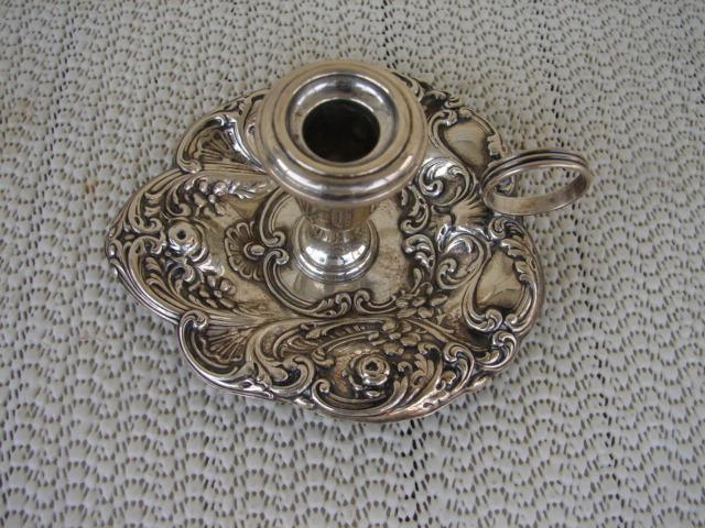 C. 1920 GORHAM STERLING REPOUSE CANDLE