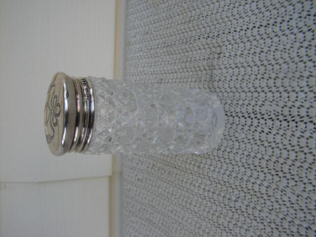 C. 1920 CRYSTAL GLASS MEDICINE BOTTLE