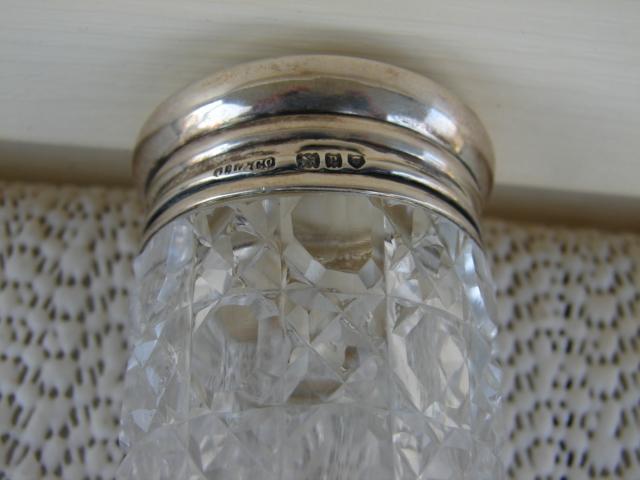 C. 1920 CRYSTAL GLASS MEDICINE BOTTLE