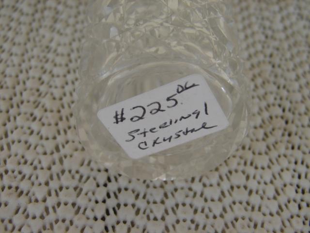 C. 1920 CRYSTAL GLASS MEDICINE BOTTLE