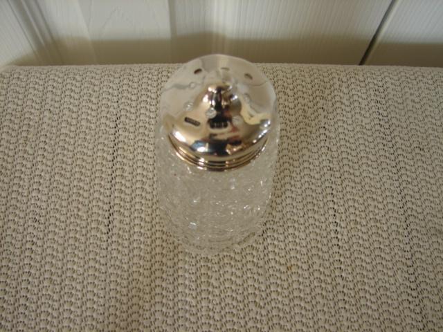 C. 1920 SUGAR SHAKER W STERLING TOP