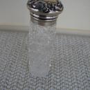 C. 1920 PERFUMER CUT GLASS W/STERLING TOP