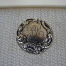 C. 1920 PERFUMER CUT GLASS W/STERLING TOP