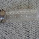 C. 1920 PERFUMER CUT GLASS W/STERLING TOP