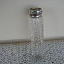 C. 1920 PERFUMER CUT GLASS W/STERLING TOP
