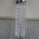 C. 1920 PERFUMER CUT GLASS W/STERLING TOP