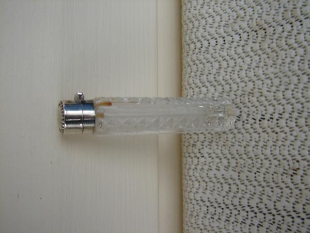 C. 1920 CRYSTAL, GLASS, STERLING PERFUMER