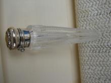 C. 1920 CRYSTAL PERFUMER W/STERLING TOP