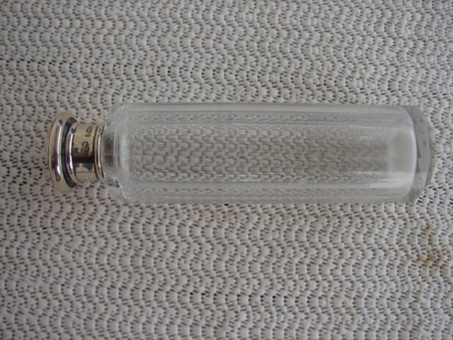 C. 1920 CRYSTAL GLASS MEDICINE BOTTLE 5