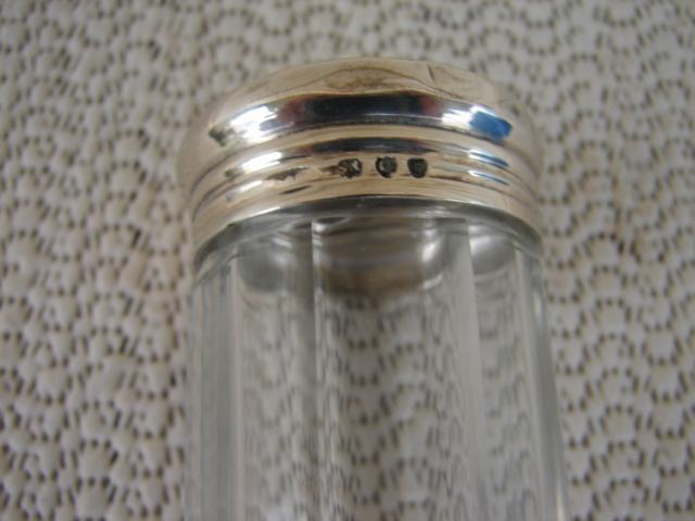 C. 1891 GLASS/SILVER TOOTH BRUSH HOLDER 7