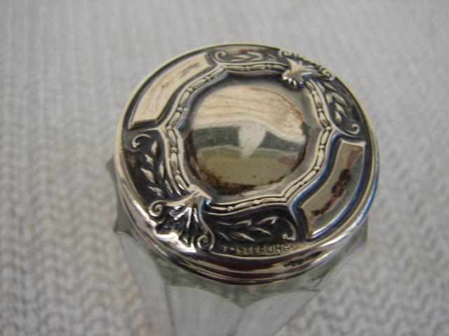 C. 1920 CRYSTAL GLASS MEDICINE BOTTLE