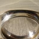 C. 1920 CRYSTAL GLASS DRESSING JAR W/TOP