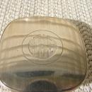C. 1920 CRYSTAL GLASS DRESSING JAR W/TOP