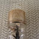 C. 1920 SILVER OVERLAY BOTTLE W/MONOGRAM