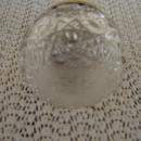 C. 1920 CRYSTAL GLASS BOTTLE W/STERLING TOP