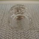 C. 1920 CRYSTAL GLASS JAR W STERLING TOP
