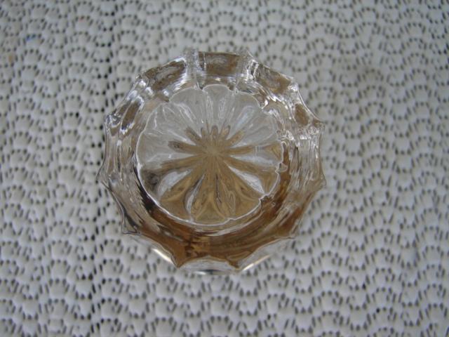 C. 1920 PAIR CRYSTAL GLASS JARS W/TOPS