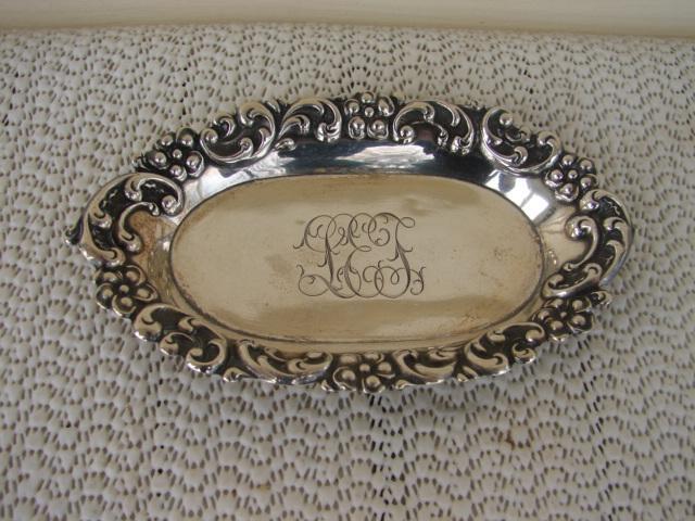 C. 1920 STERLING SILVER OVAL DISH
