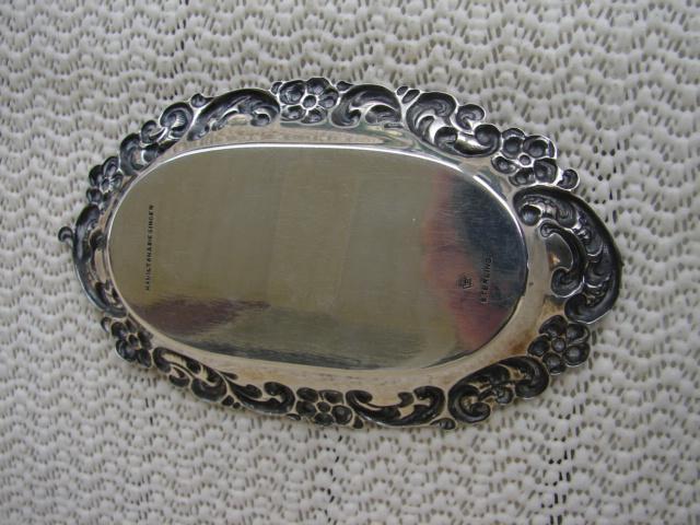 C. 1920 STERLING SILVER OVAL DISH