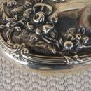 C. 1920 PAIR STERLING REPOUSE BRUSHES