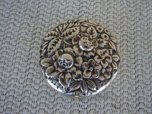 C. 1920 STERLING SILVER SNUFF BOX W/COVER